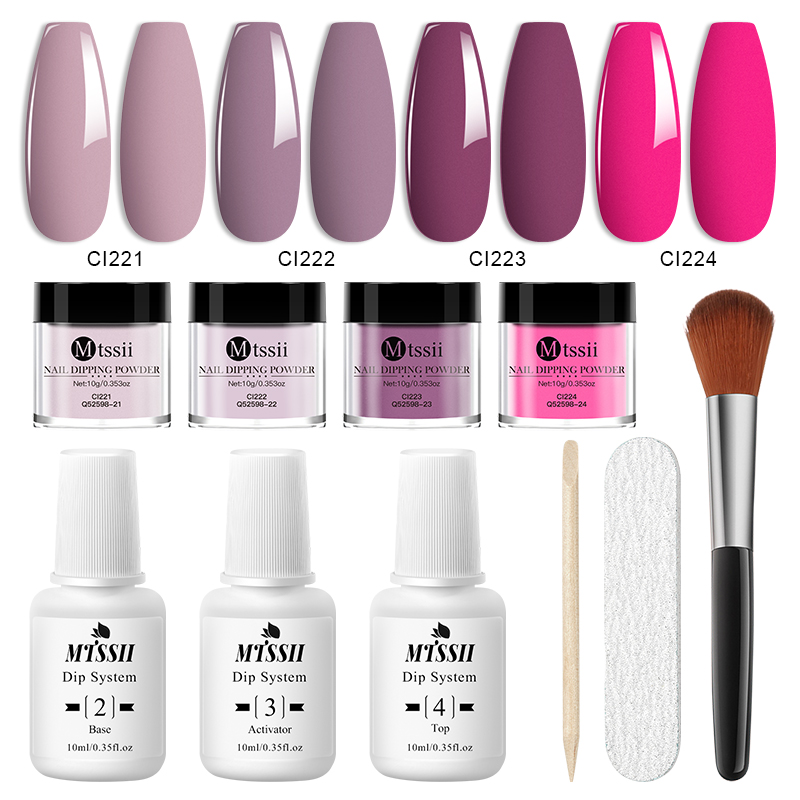 Dip Powder Nail - 10-delige set dip nail poederkit 10ml