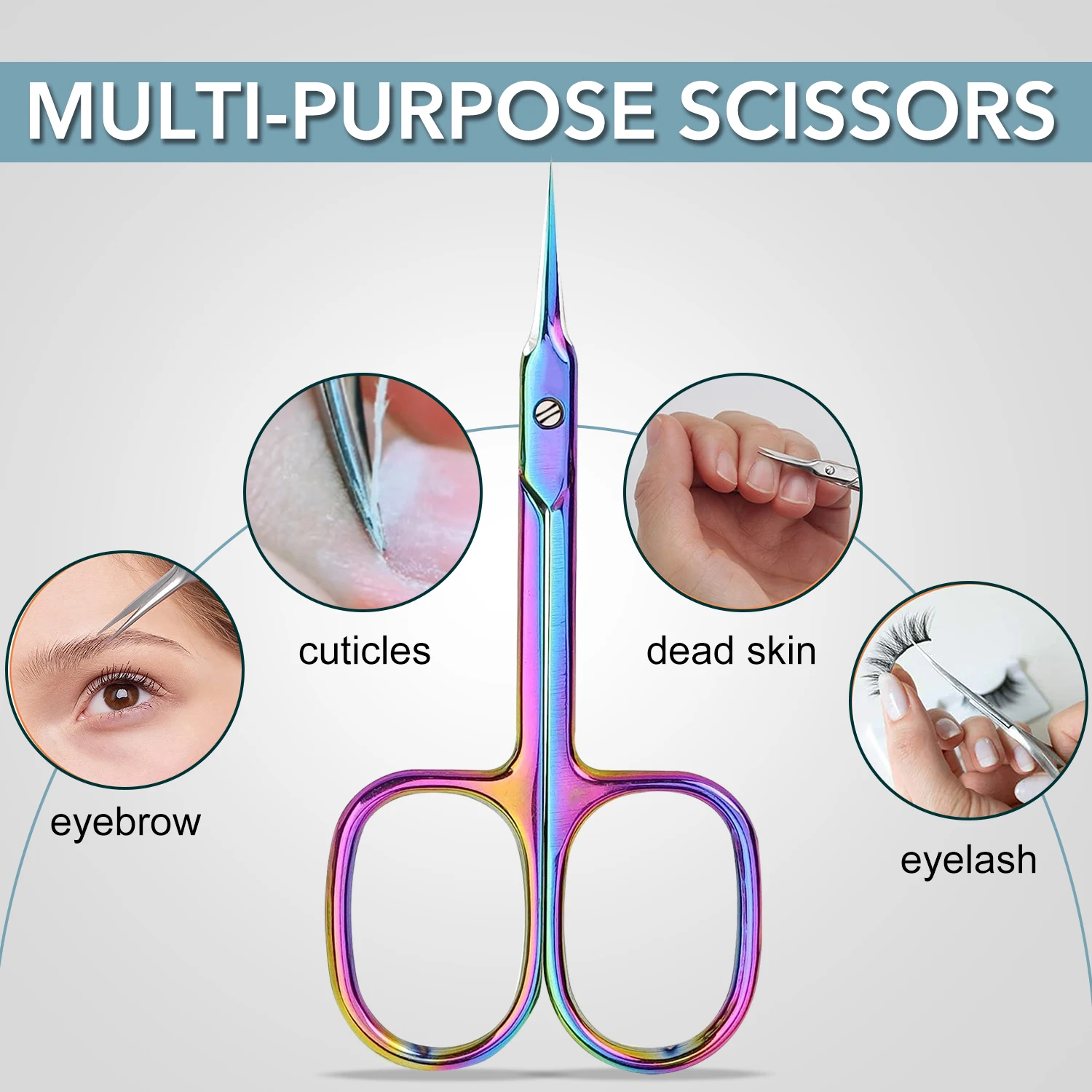 Nail Extension Form - Russische manicureschaar Nagelriemhergroei Knippen Gebogen punt