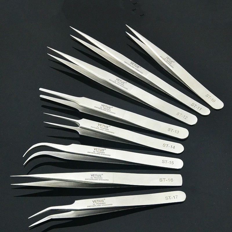 Nail Extension Form - Roestvrijstalen wimper- en nail art-pincet Professionele