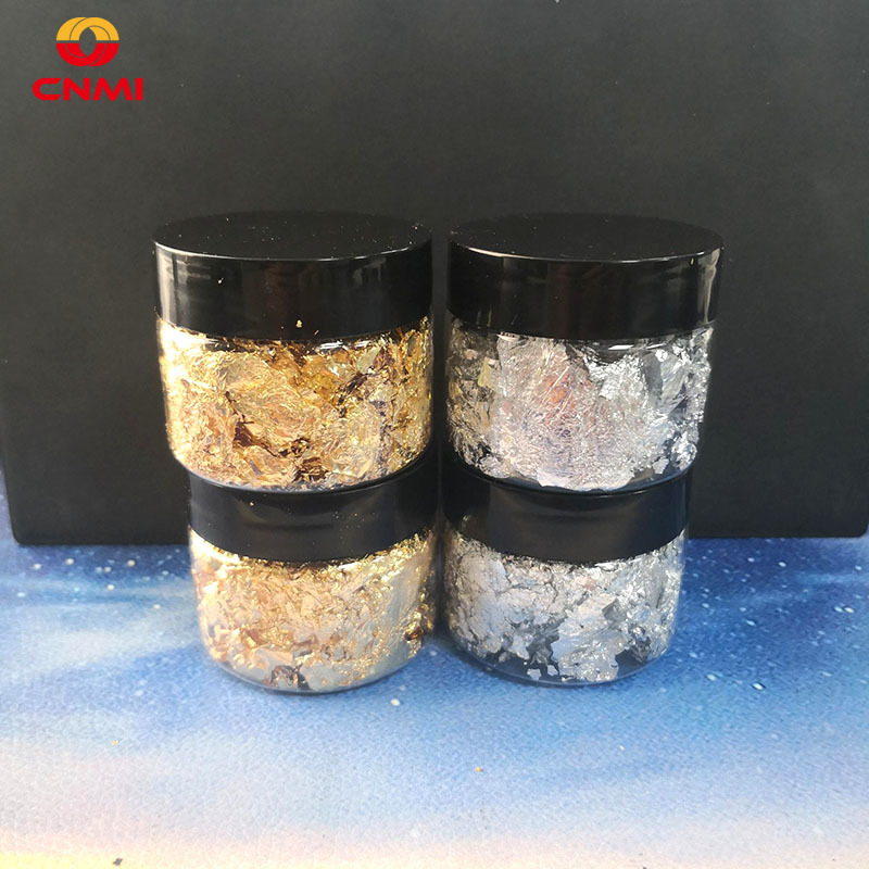 Nail Art Gold - 3g Bladgoud Vlokken Epoxyhars Vulling Zilverfolie
