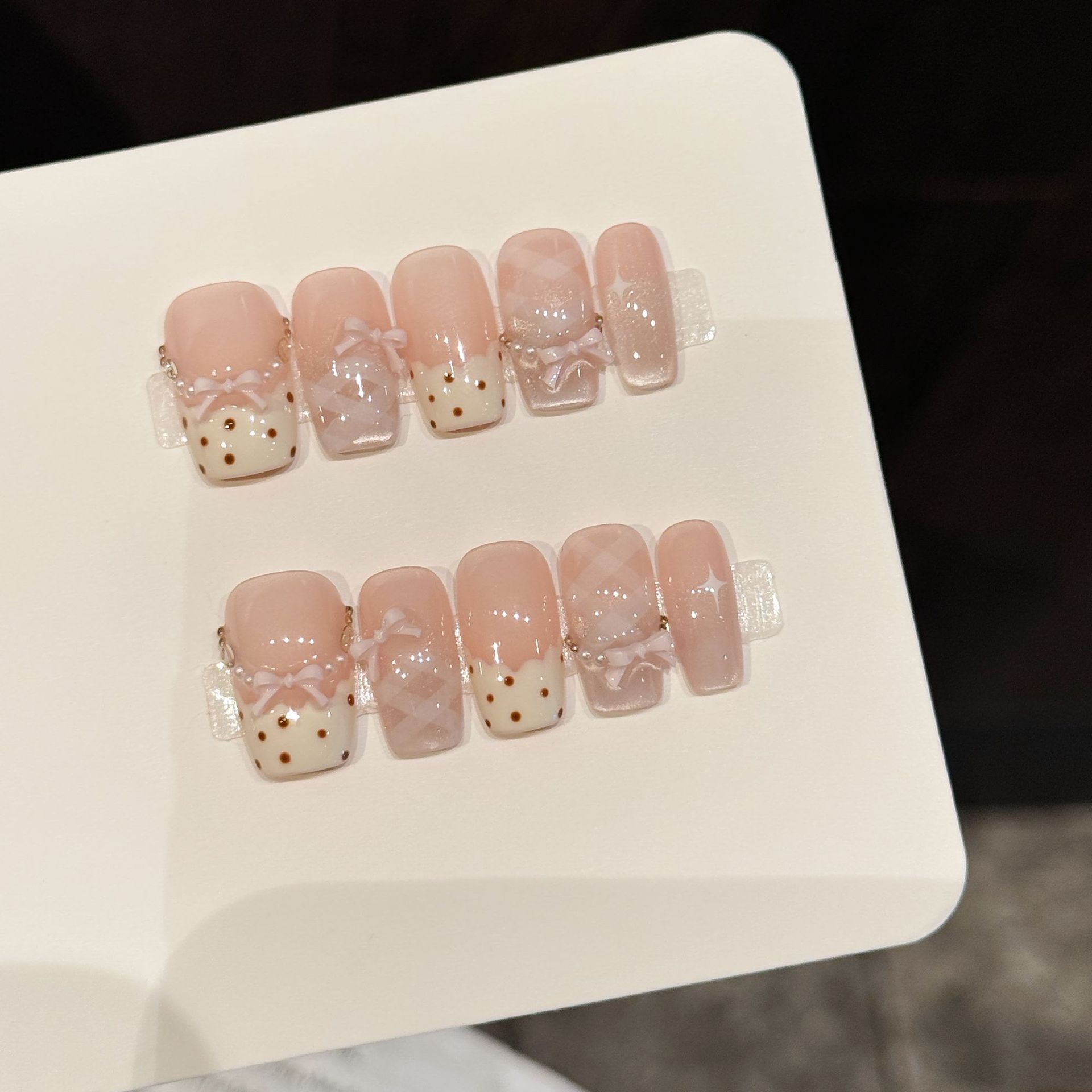 Nail Adhesive Tab - 10 STUKS Luxe Handgemaakte Press-on Nagels