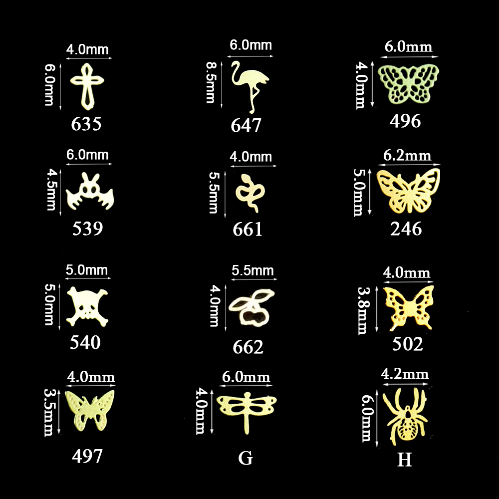 100 stks Gouden Vlinder Metale - Nail Art Gold recensie en prijs