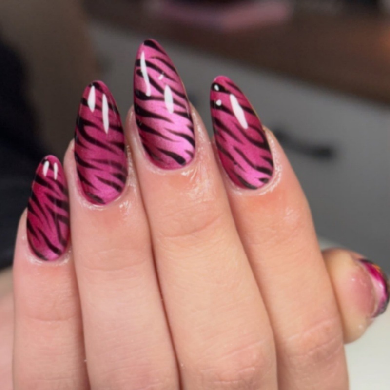 24 stuks roze rode kattenoog k - Nail Art Zebra recensie en prijs