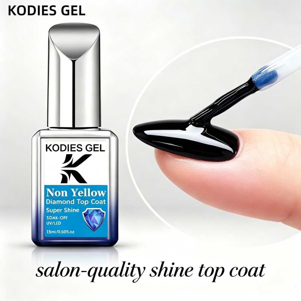 KODIES GEL Non Yellow Top Coat - Nail Art Yellow recensie en prijs