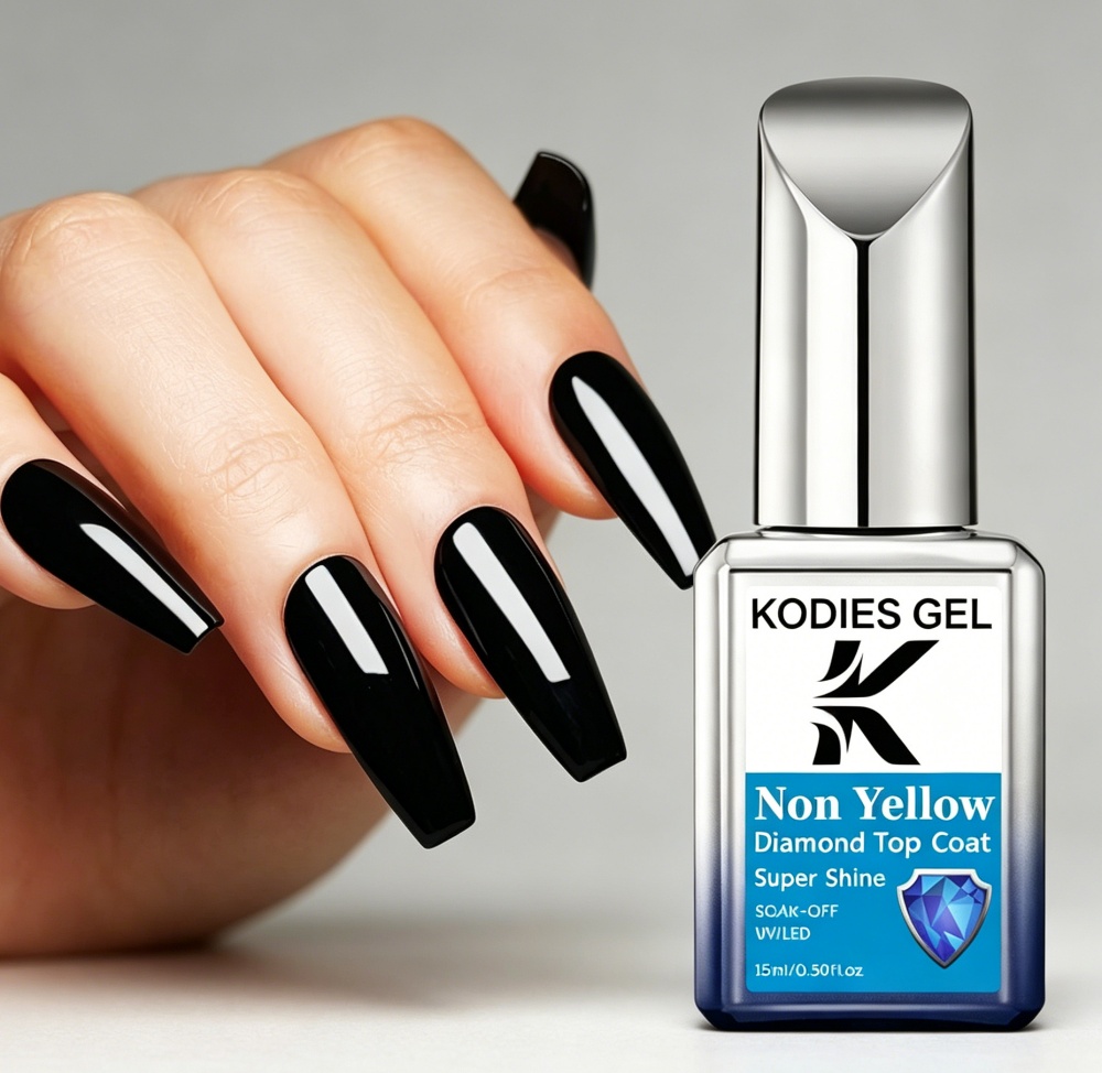 KODIES GEL Non Yellow Top Coat - Nail Art Yellow recensie en prijs