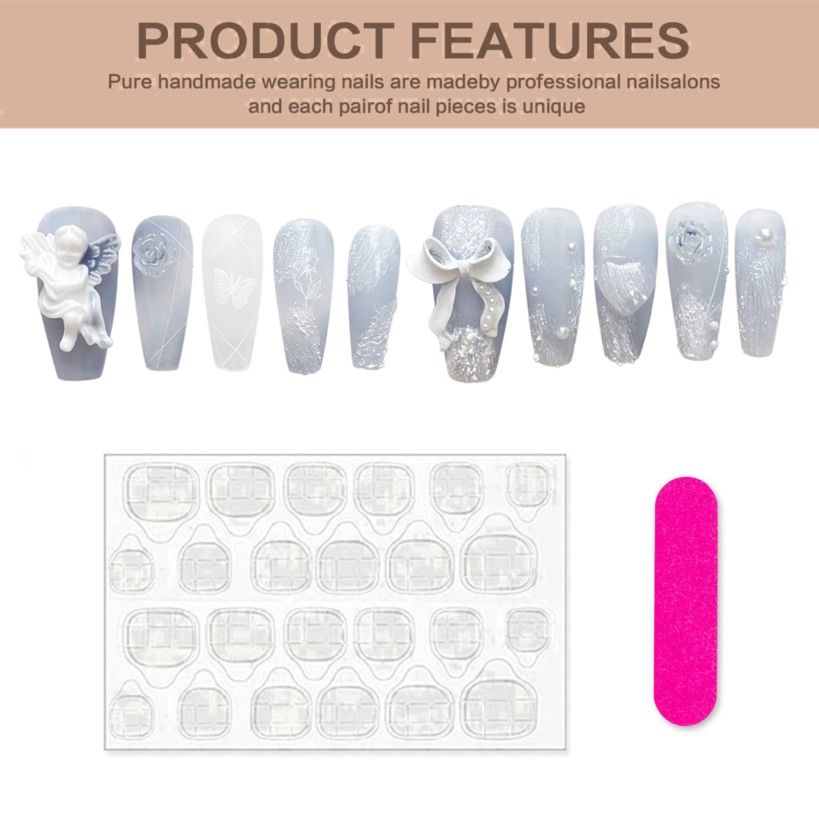 3D Gips Angel Kunstnagels Glan - Nail Art Fake recensie en prijs