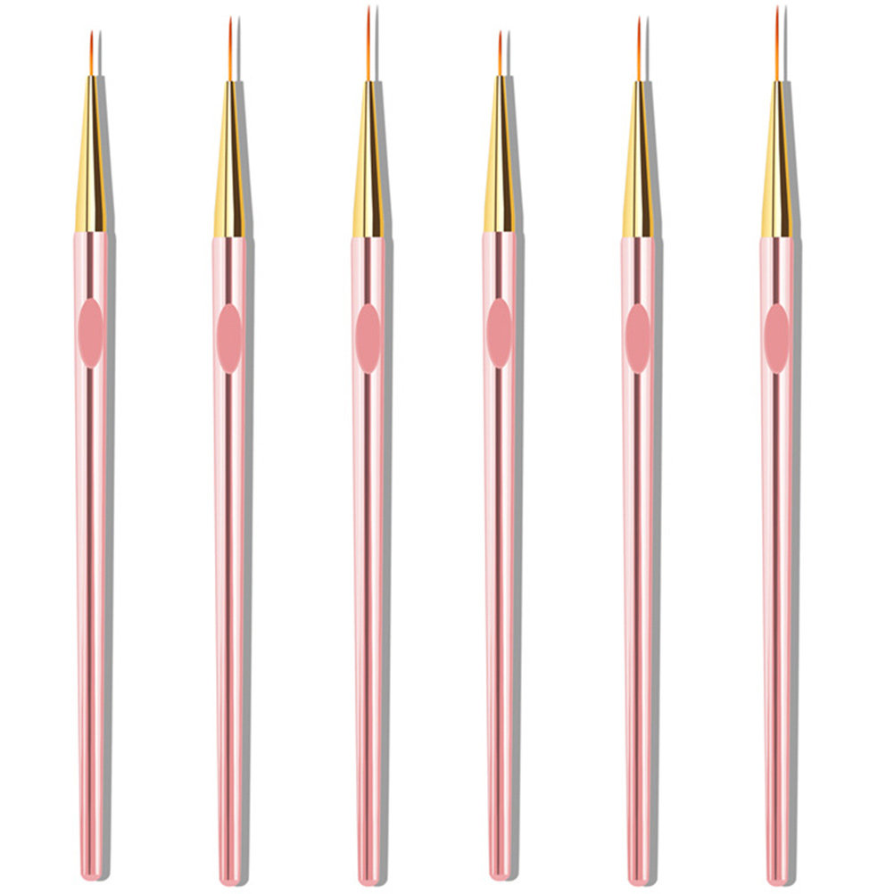 6 stuks hoogwaardige roze goud - Nail Art Gold recensie en prijs