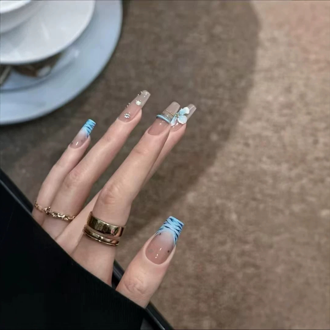 10 stuks handgemaakte opzetnag - Nail Art Zebra recensie en prijs