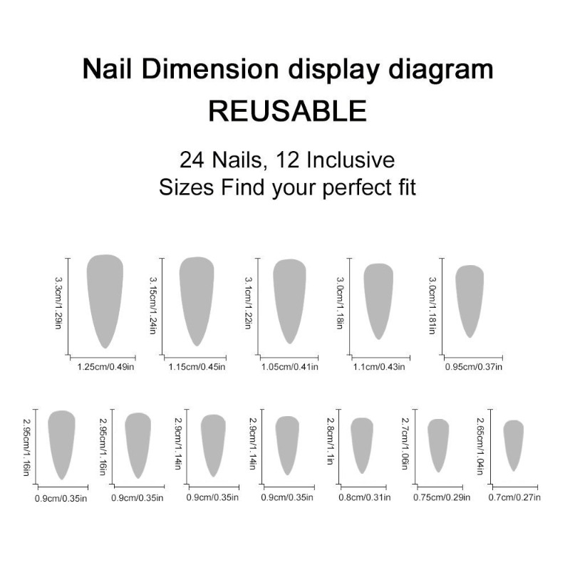 24 stuks Y2K lange stiletto op - Nail Art Zebra recensie en prijs