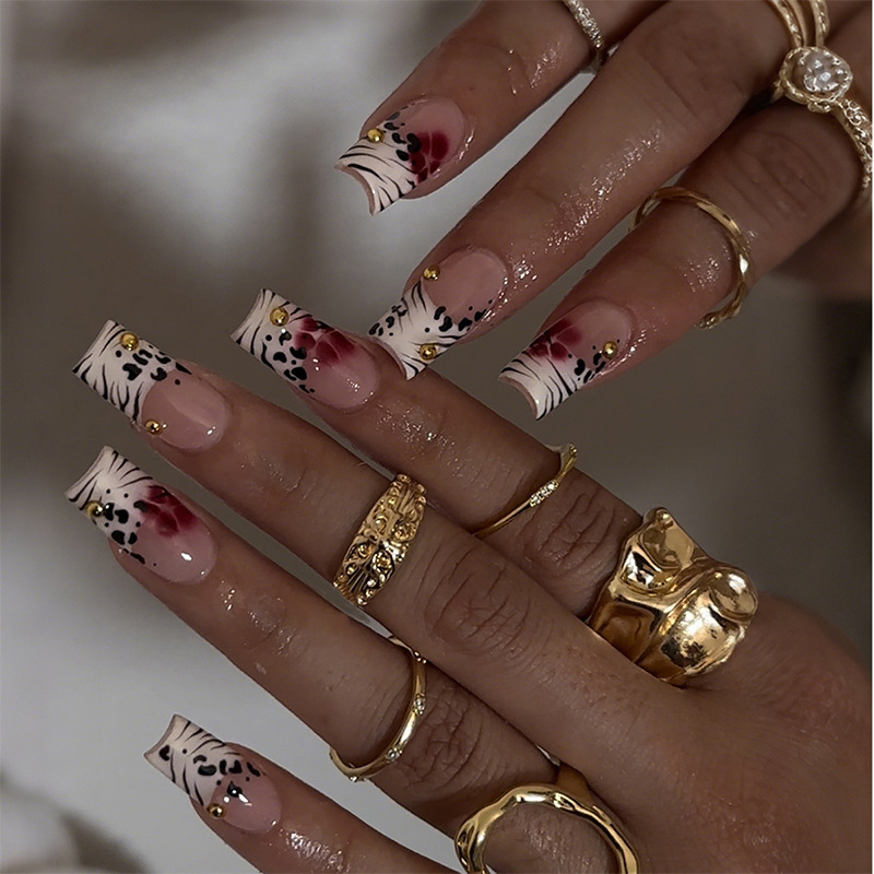 24 stuks zwart-wit Franse stic - Nail Art Zebra recensie en prijs