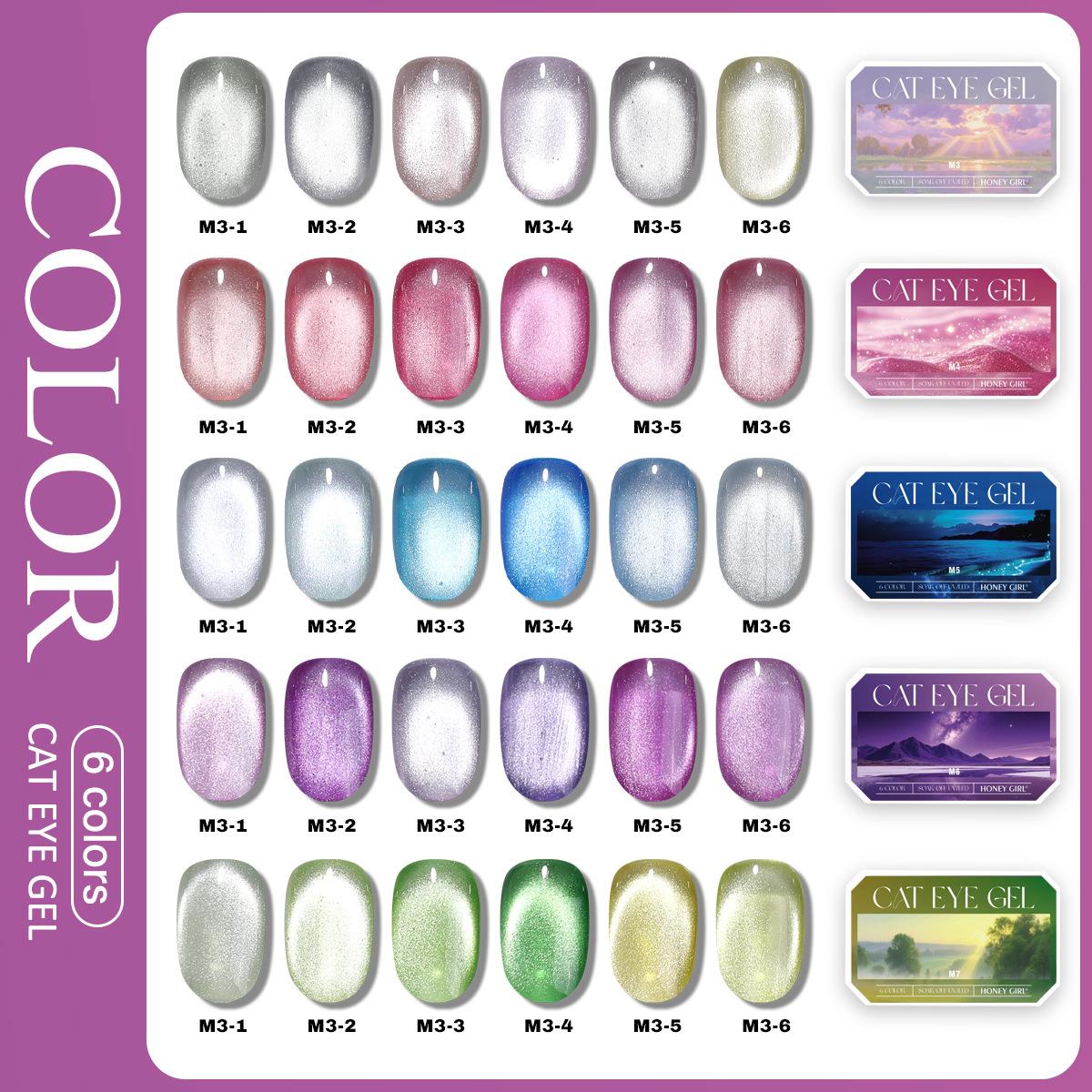 6 Grid Solid Cat Eye Gel Polis - Nail Art Emerald recensie en prijs