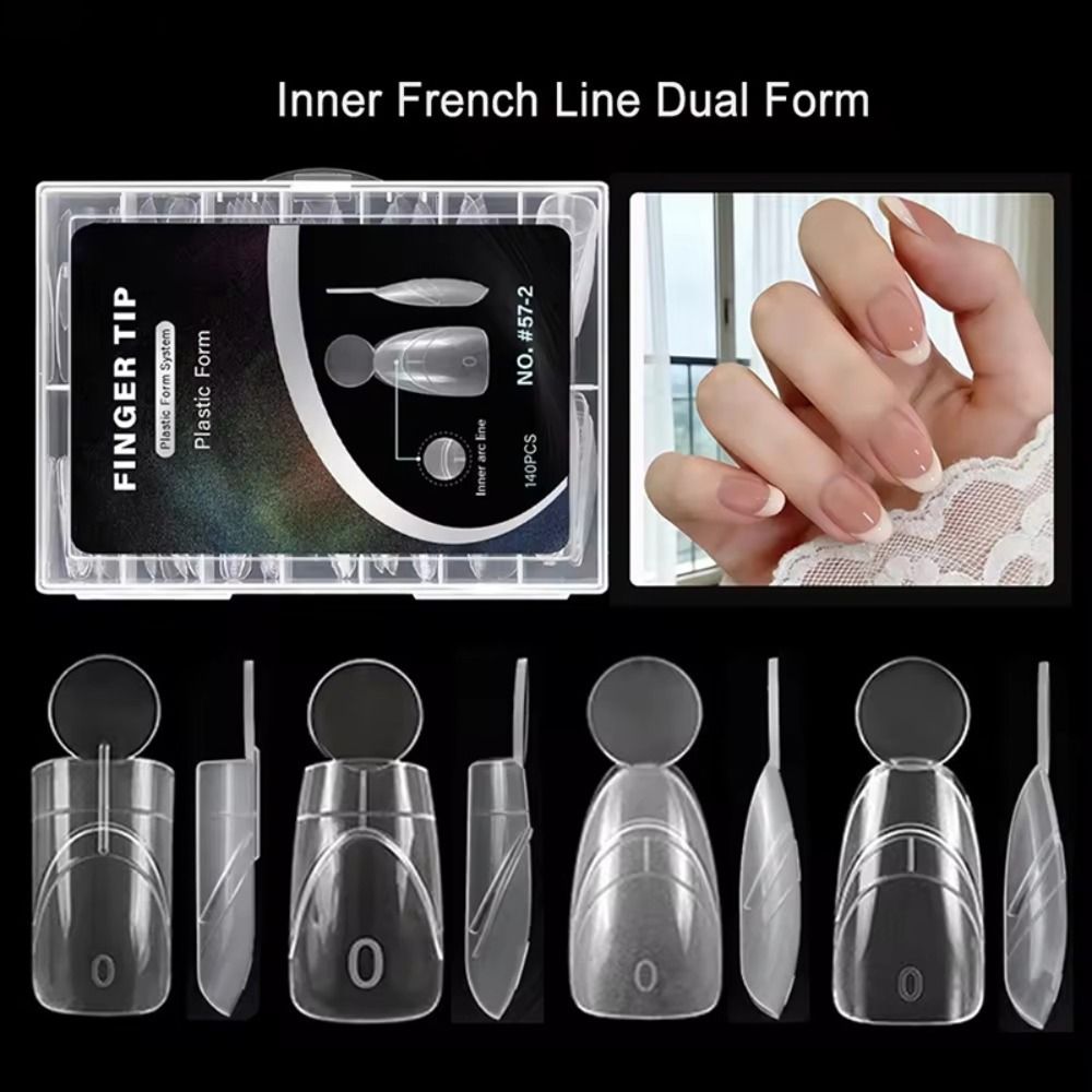 140 stuks matte French nail du - Nail Extension Form recensie en prijs