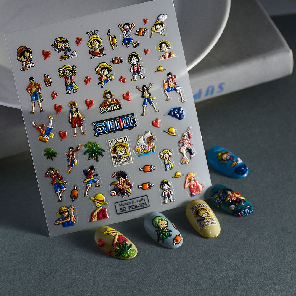 1PCS 5D Draagbare EEN STUK Nag - Nail Art Zoro One Piece recensie en prijs