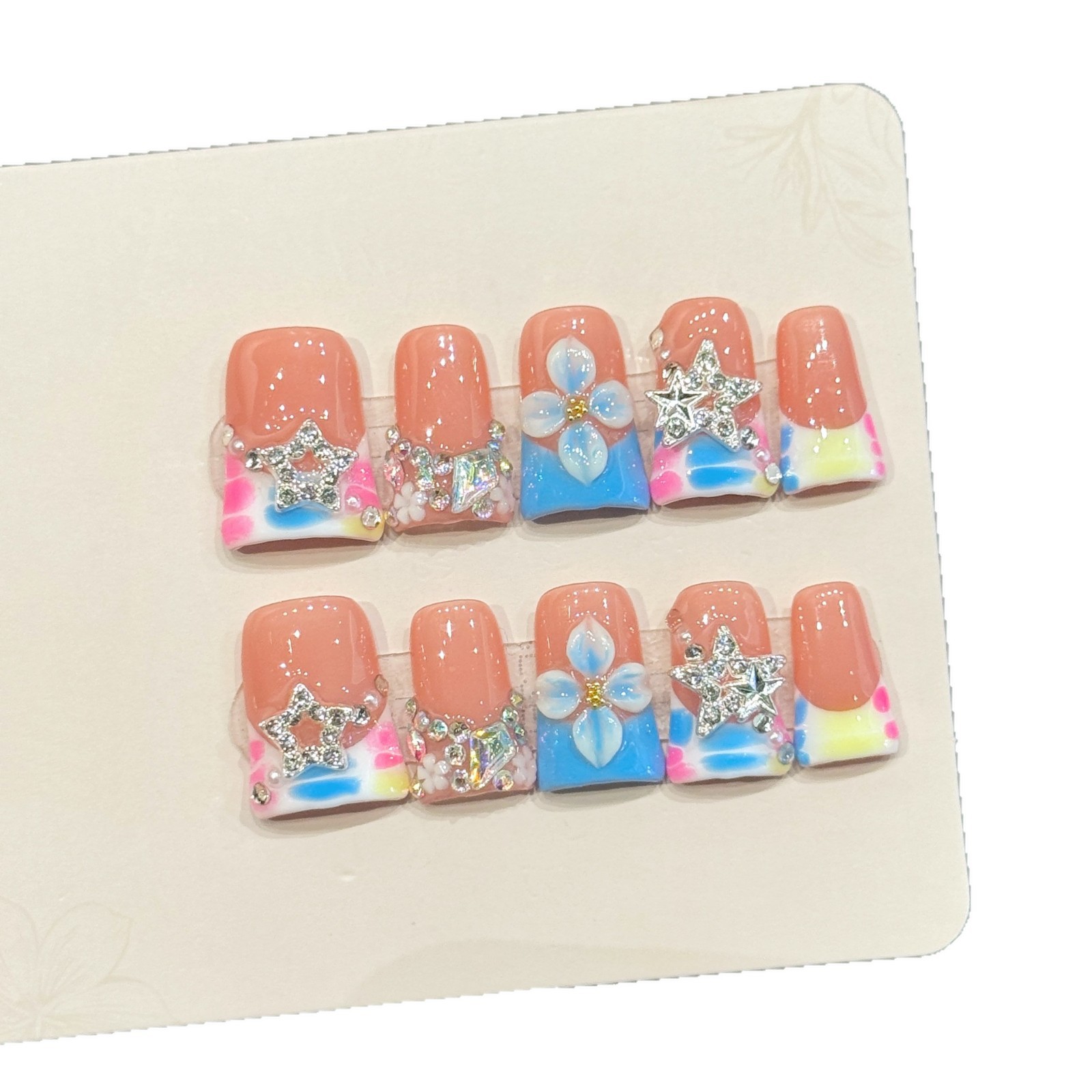 10 stuks luxe handgemaakte opz - Nail Adhesive Tab recensie en prijs