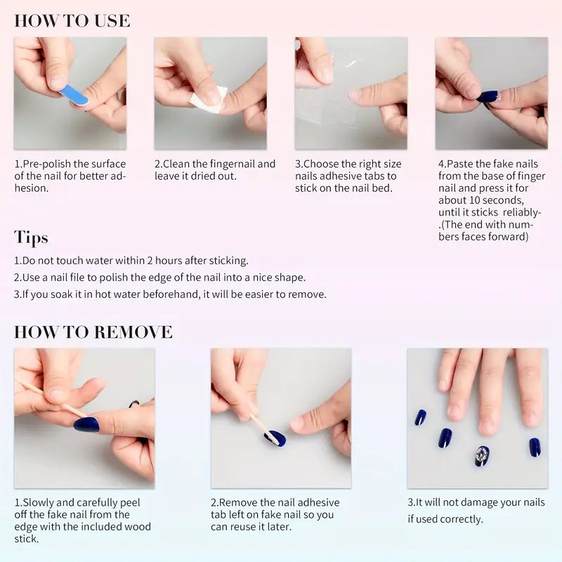 10 stuks luxe handgemaakte opz - Nail Adhesive Tab recensie en prijs