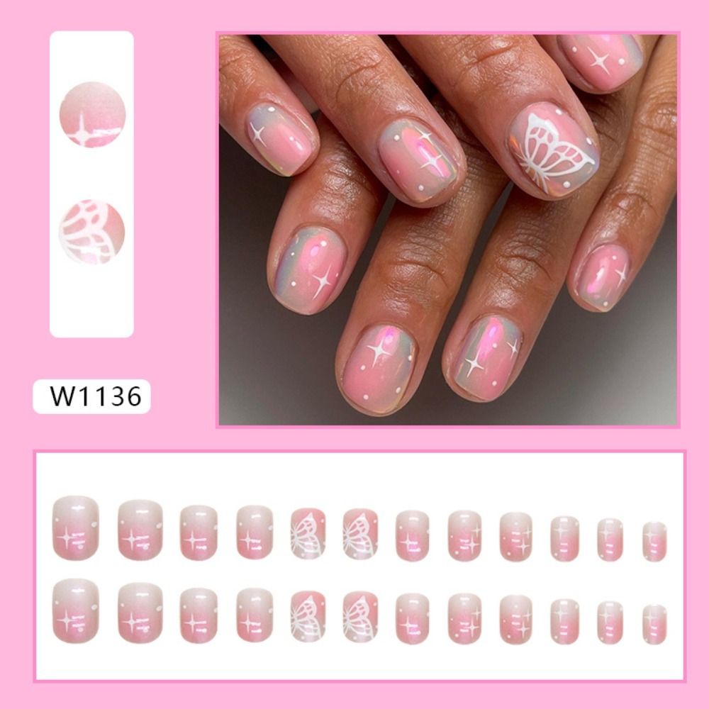 Nieuwe korte ronde kunstnagels - Nail Art Zebra recensie en prijs