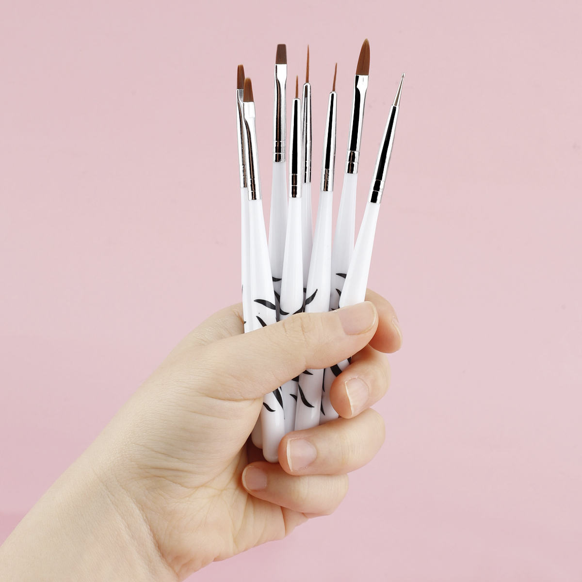 Nagelborstelset met zebrahandv - Nail Art Zebra recensie en prijs