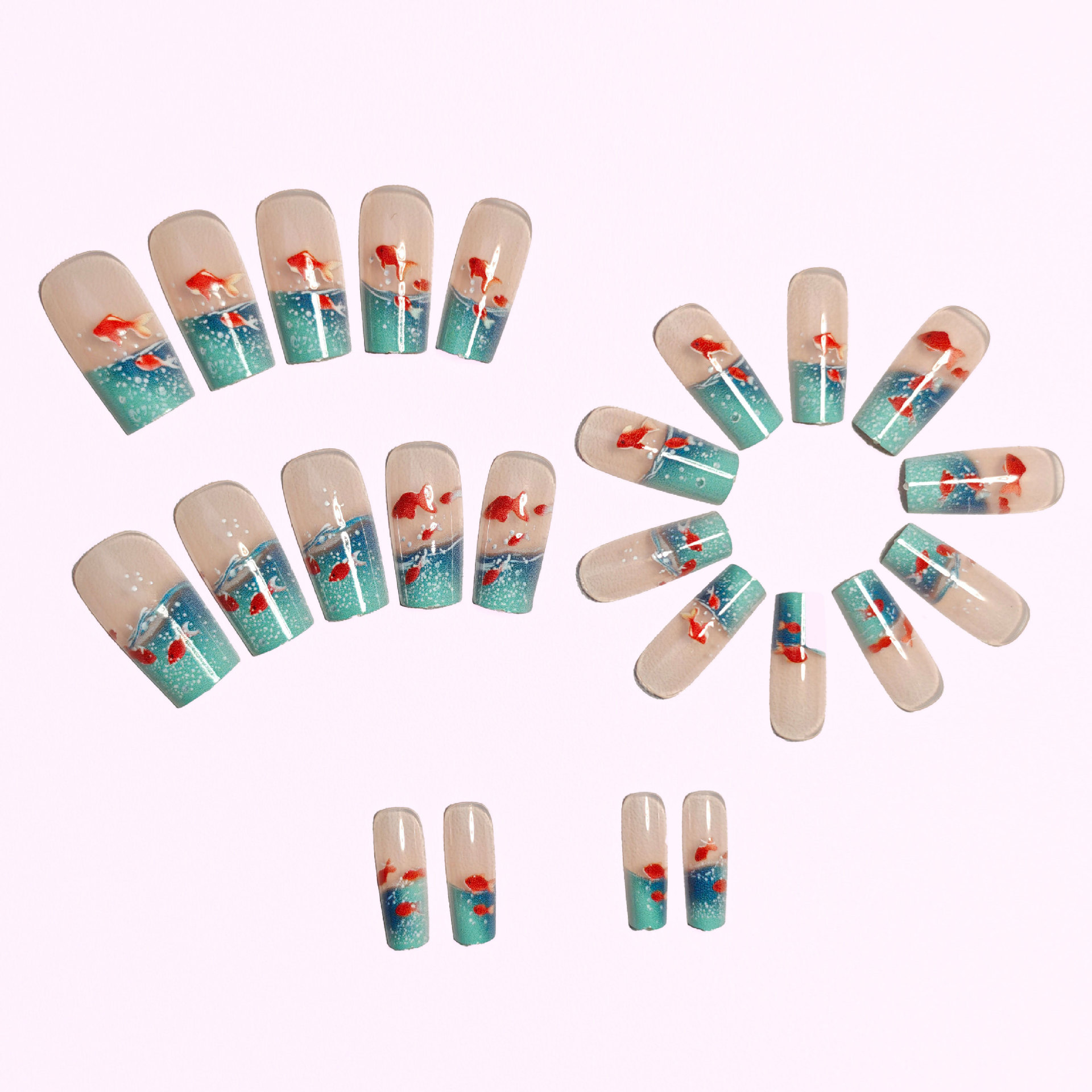 Middellange vierkante nepnagel - Nail Art Yellow recensie en prijs