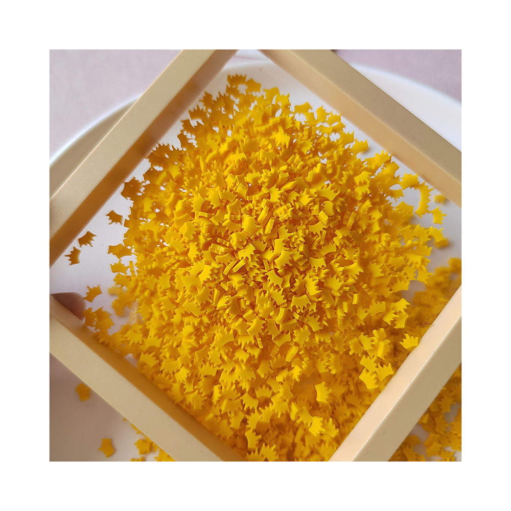 Gele Kroon Plakjes Polymeer He - Nail Art Yellow recensie en prijs