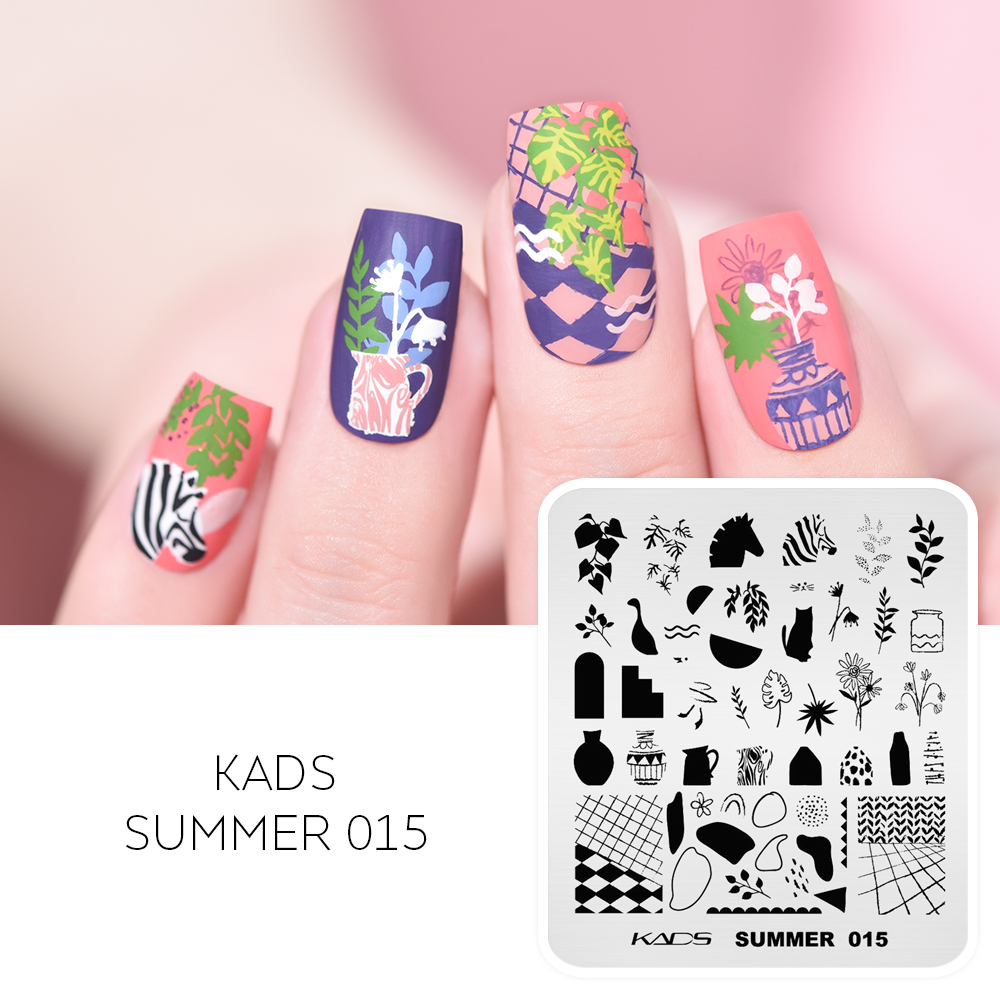 Kads Zomer 015 Nail Art Platen - Nail Art Zebra recensie en prijs