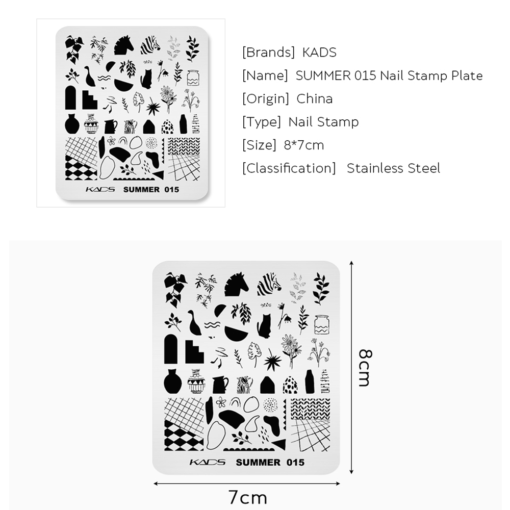 Kads Zomer 015 Nail Art Platen - Nail Art Zebra recensie en prijs