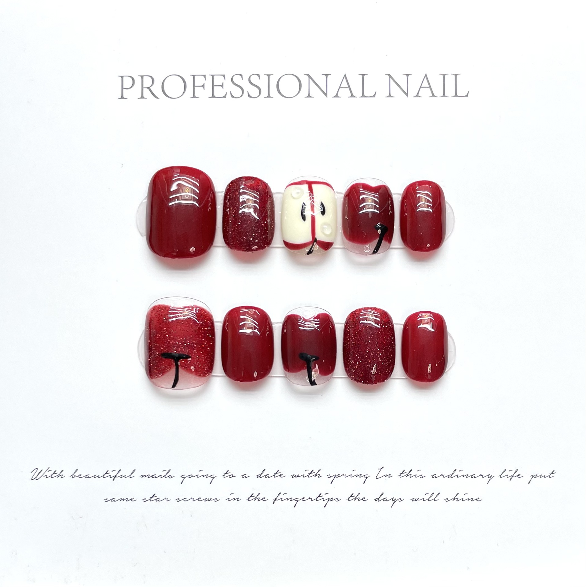 10 stuks luxe handgemaakte opz - Nail Adhesive Tab recensie en prijs