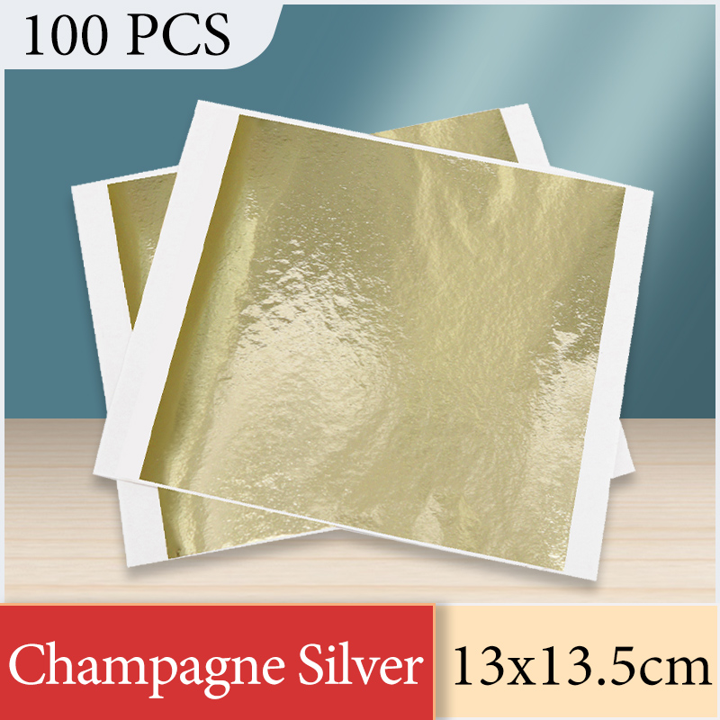 13x13.5 cm Champagne Zilverfol - Nail Art Gold recensie en prijs