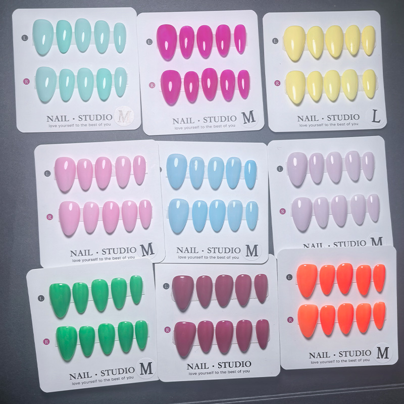 10 stuks Amandelvormige opzetn - Nail Art Yellow recensie en prijs