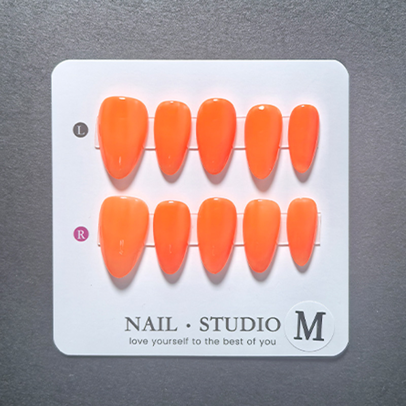 10 stuks Amandelvormige opzetn - Nail Art Yellow recensie en prijs