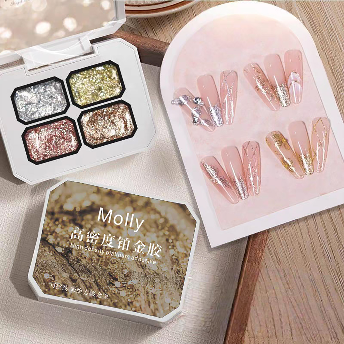 MIANEL Chunky Foil Platinum Na - Nail Art Rose Gold recensie en prijs