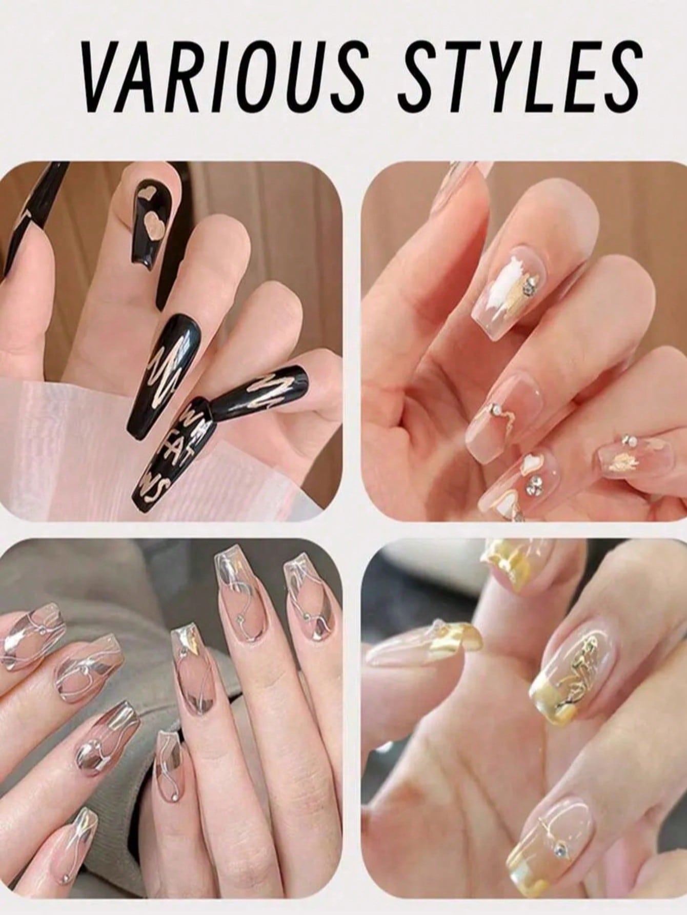 0,8 mm 1 stuk Nagelstift, Wit  - Nail Art Gold recensie en prijs