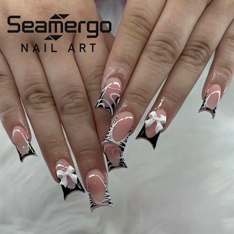 24 stuks eenvoudige zwarte een - Nail Art Zebra recensie en prijs