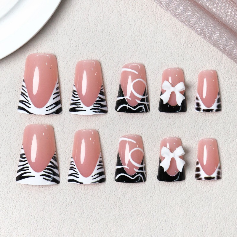 24 stuks eenvoudige zwarte een - Nail Art Zebra recensie en prijs
