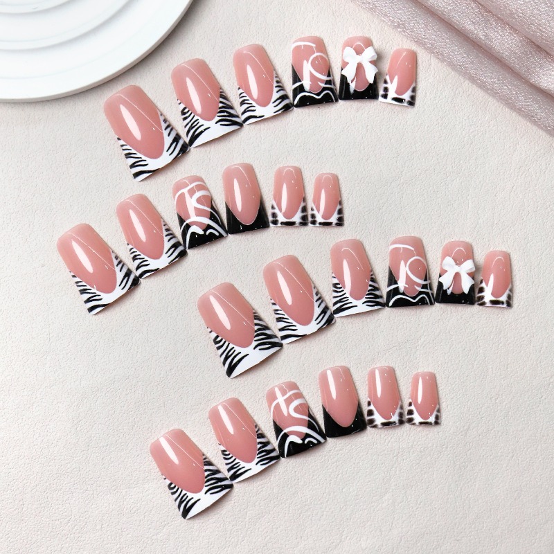 24 stuks eenvoudige zwarte een - Nail Art Zebra recensie en prijs