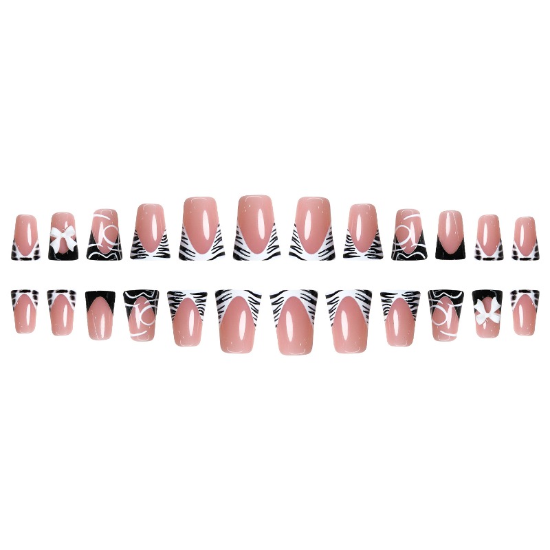 24 stuks eenvoudige zwarte een - Nail Art Zebra recensie en prijs
