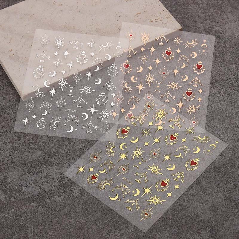 3 vellen stickers voor nagels  - Nail Art Rose Gold recensie en prijs