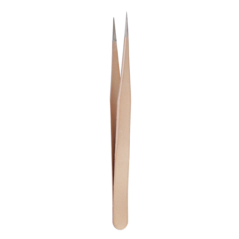 1 stuk rechte pincet in champa - Nail Art Rose Gold recensie en prijs