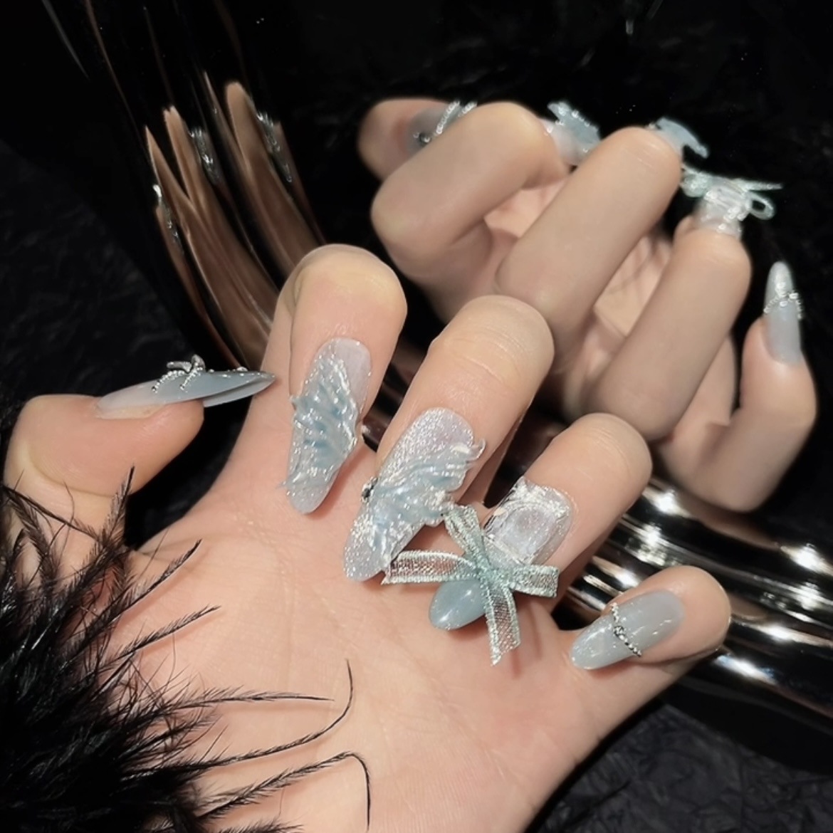 10 stuks pure handgeperste lan - Nail Art Emerald recensie en prijs