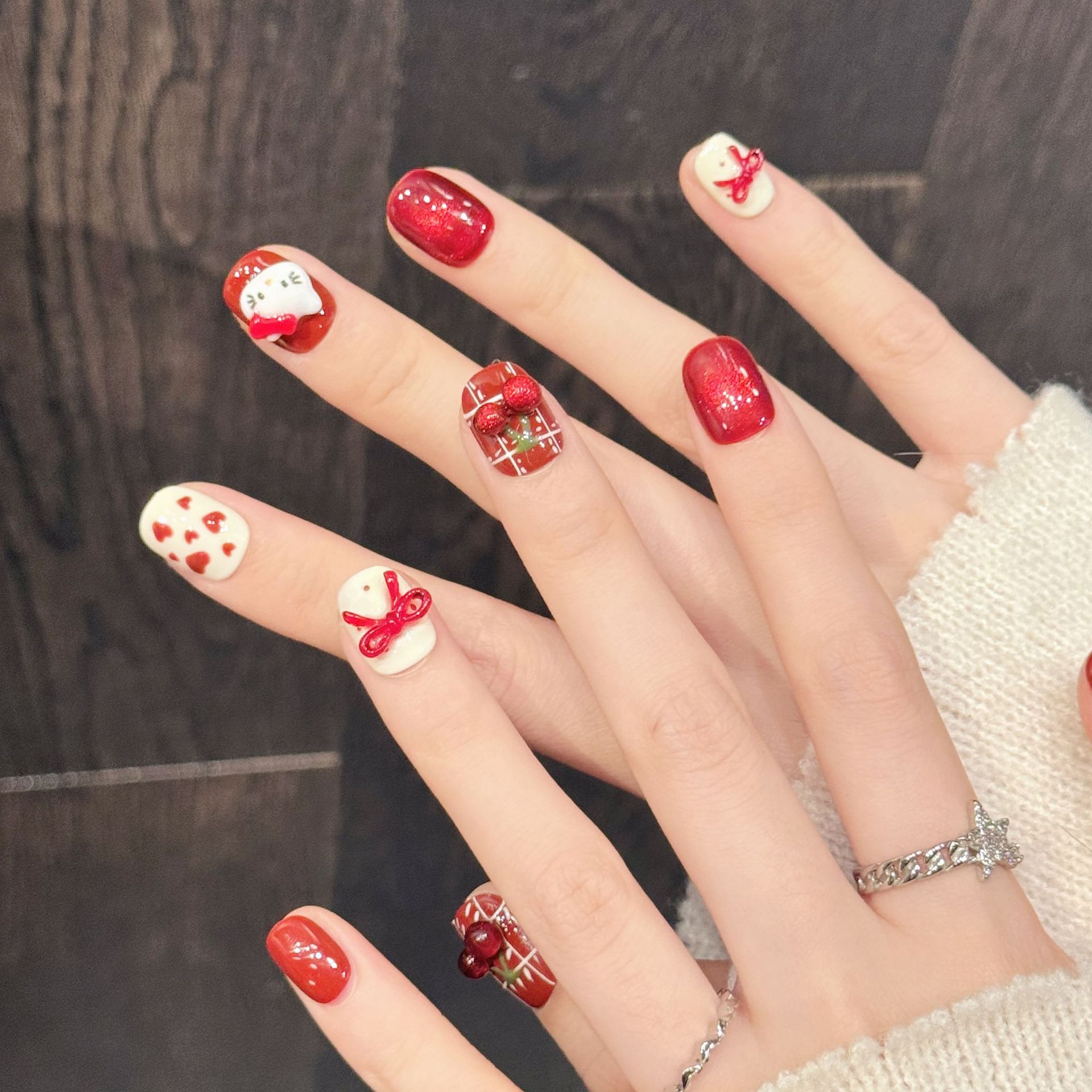 10 stuks handgemaakte nagelkun - Nail Art Emerald recensie en prijs