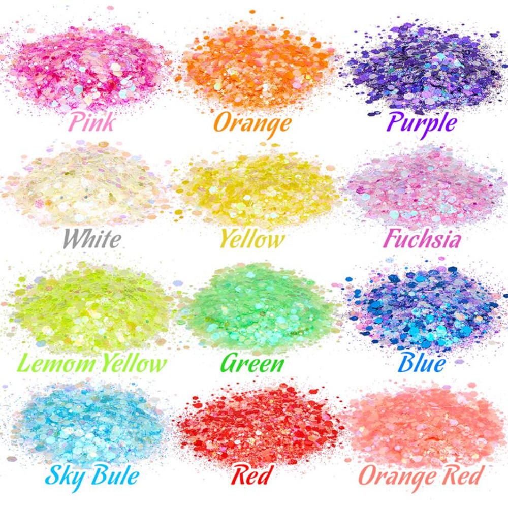 24 Kleuren Lichtgevende Paille - Nail Art Emerald recensie en prijs