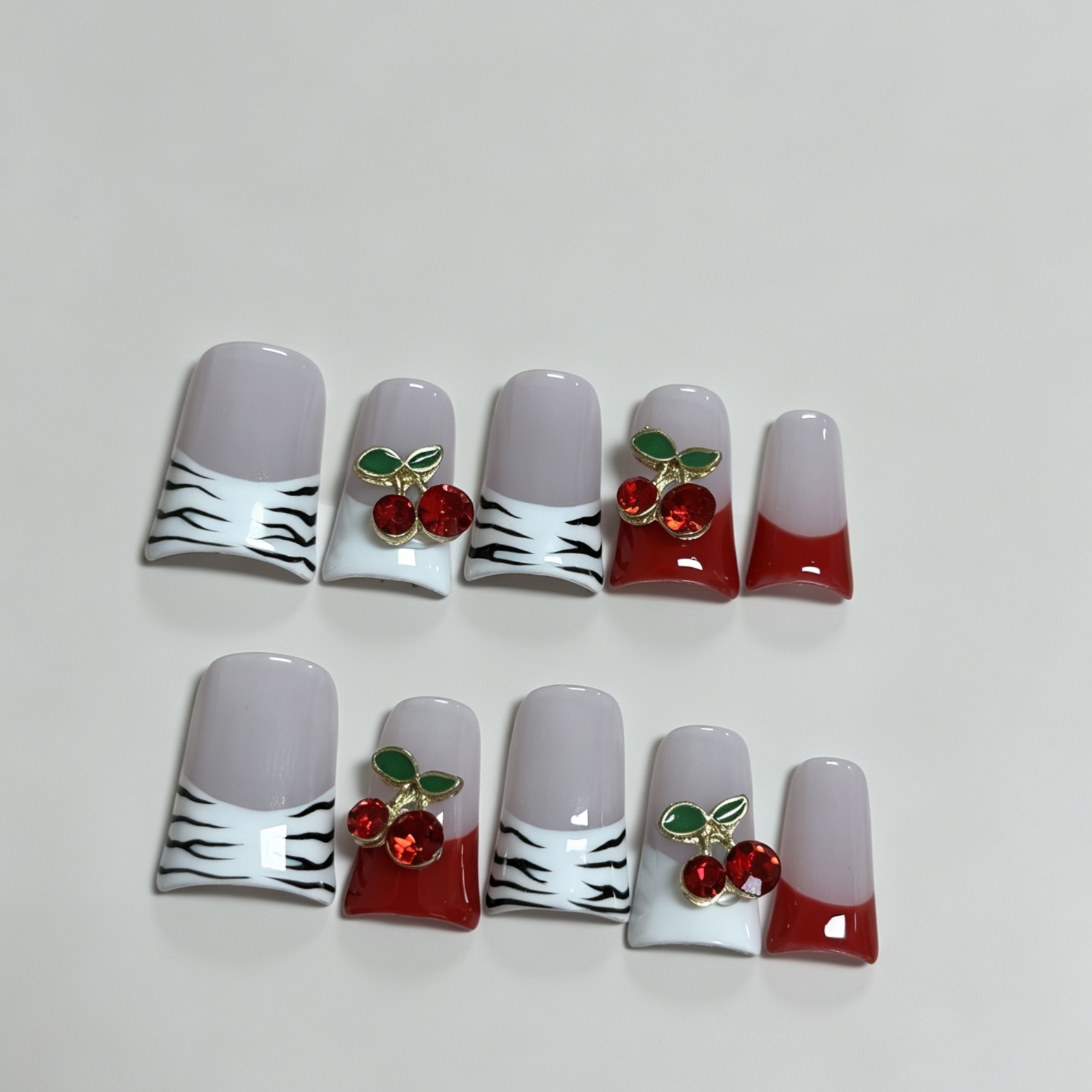 Medium Square 10 stuks Franse  - Nail Art Zebra recensie en prijs