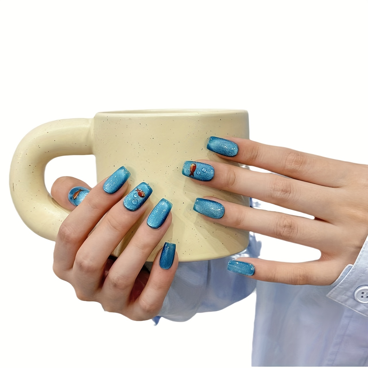 10 stuks high-end Pure handgem - Nail Art Yellow recensie en prijs