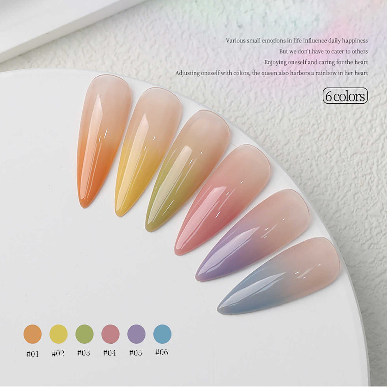 1-6 stuks PSK Nieuwe Macaron C - Nail Art Yellow recensie en prijs