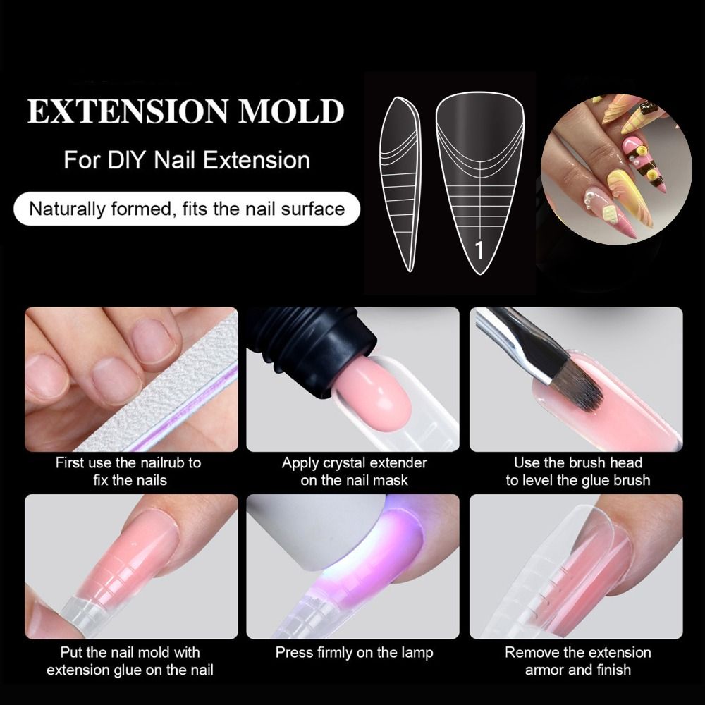 140 stuks 14 maten Franse nage - Nail Extension Form recensie en prijs
