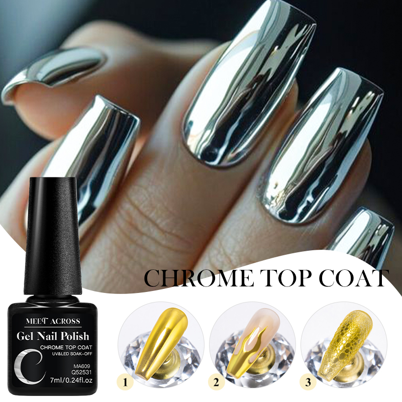 7ML Chrome Top Coat voor spieg - Dip Powder Nail recensie en prijs