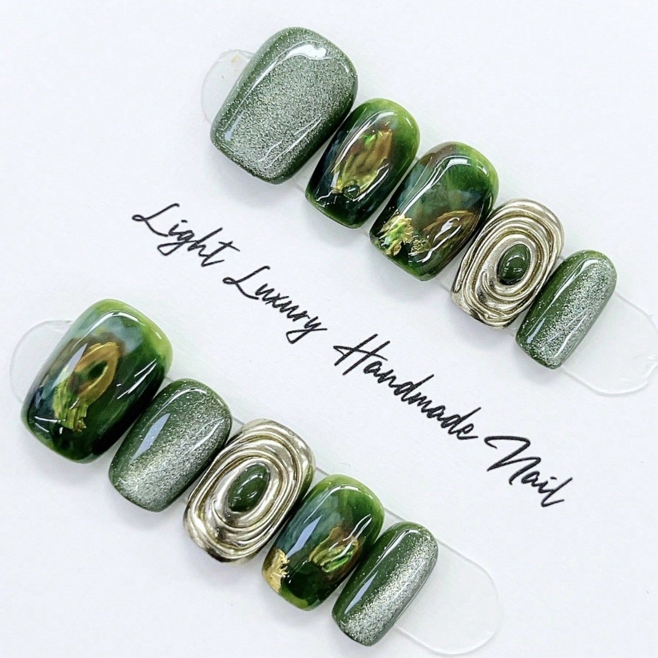 10 stuks pure handgeperste kor - Nail Art Emerald recensie en prijs