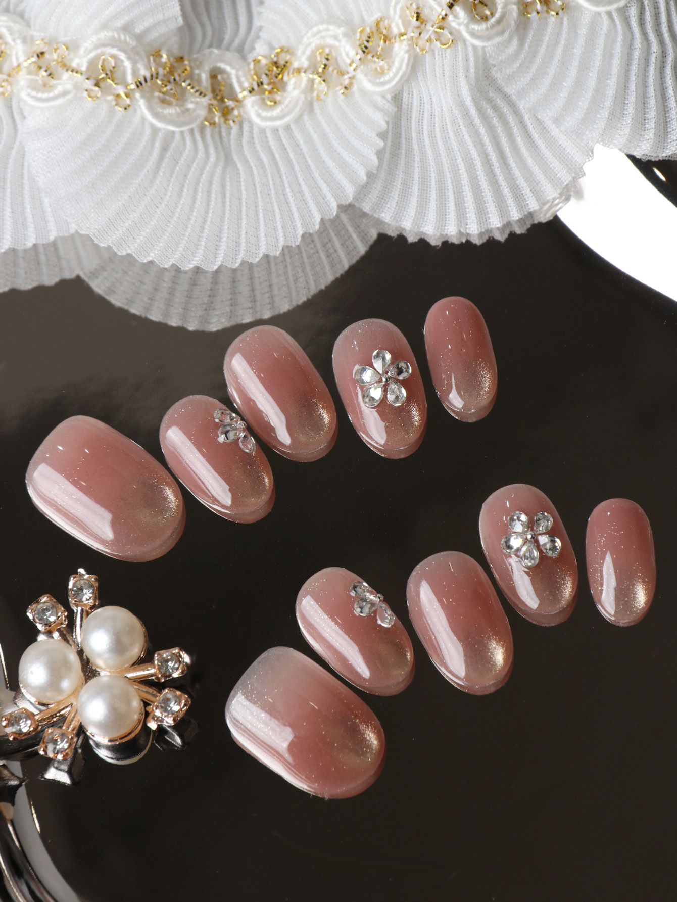 10 stuks opzetnagels korte kat - Nail Adhesive Tab recensie en prijs