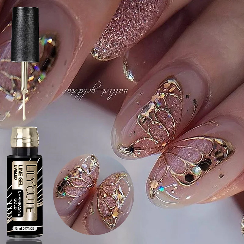 LILYCUTE 5ml Super Bright Meta - Nail Art Rose Gold recensie en prijs