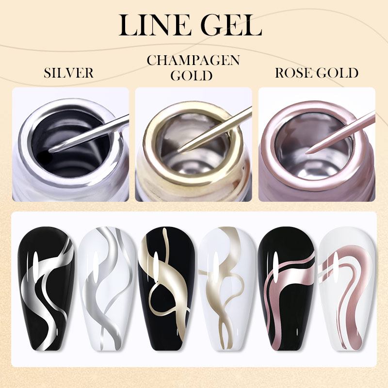 LILYCUTE 5ml Super Bright Meta - Nail Art Rose Gold recensie en prijs