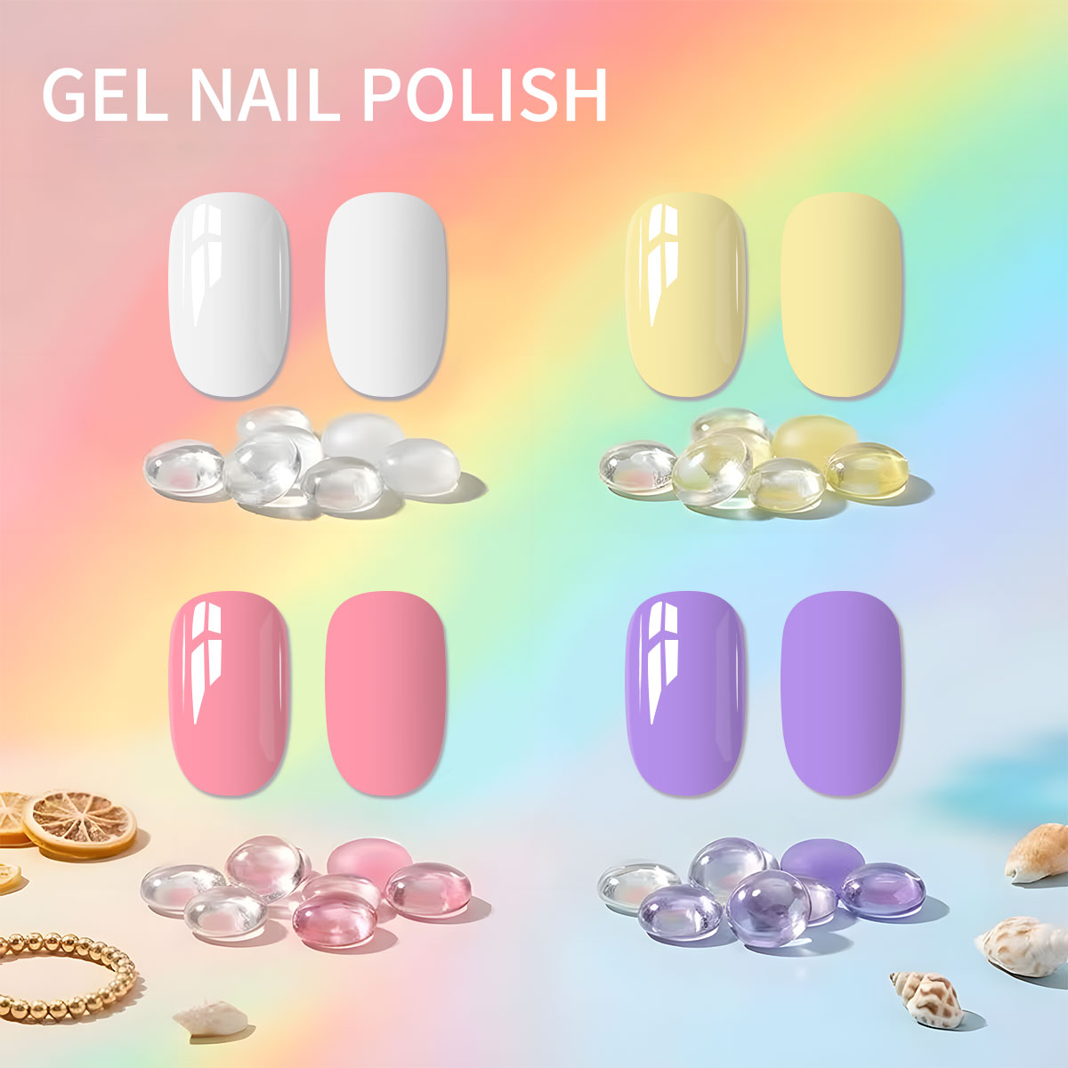VOKY 4-delige macaron elegante - Nail Art Yellow recensie en prijs